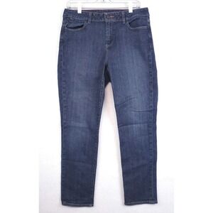 Talbots Curvy Slim Ankle Jeans Blue Denim Stretch Women's Size 10/30